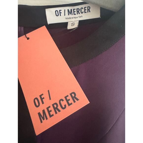 NWT Of Mercer Fit & Flare Dress – Plum with Black Trim – Size S - Picture 4 of 6